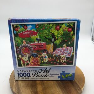 Lafayette Art 1000 Piece Jigsaw Puzzle "Farm Hands" 19 x 25 Animals New